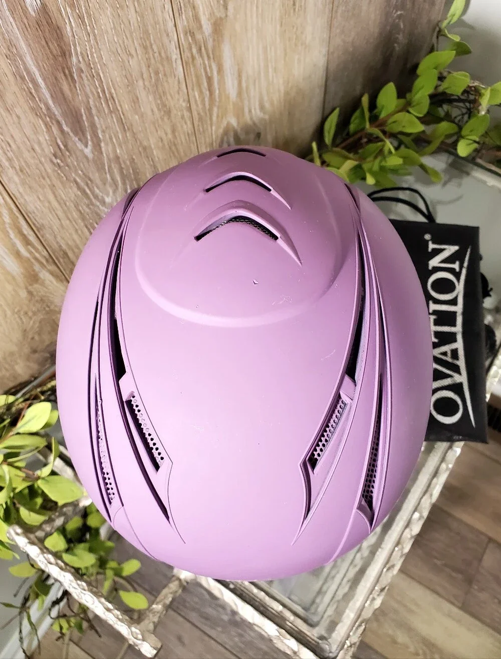Ovation Purple Lavender Childrens Riding Deluxe Schooler Helmet Size XS/S 48-52" - Picture 7 of 14
